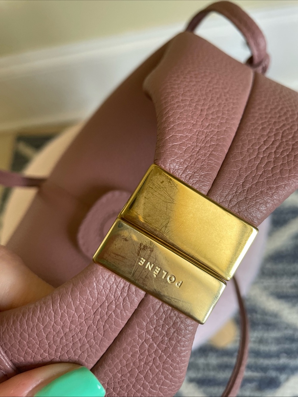 Authentic Polene Beri bag in Lilac - Picture 6 of 11